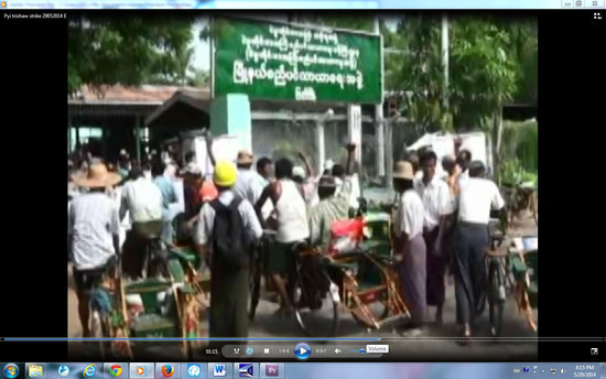 Trishaw drivers protest ‘unnecessary demands’ by Prome council
