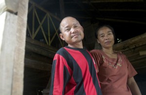 Kyi Htay, a Karen medic, with his wife. (PHOTO: Dene-Hern Chen)