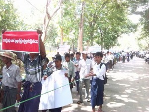 Kanbalu farmers demand release of 57 jailed 'plough protestors'