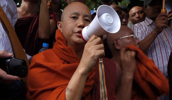 Wirathu rejects ‘self-immolation’ rumours