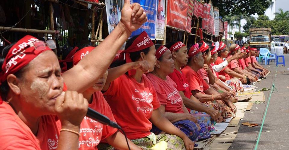 Michaungkan protestors stage one-day hunger strike 
