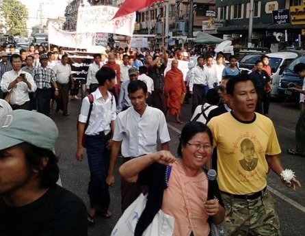 Nay Myo Zin, Naw Ohn Hla arrested over Latpadaung protest