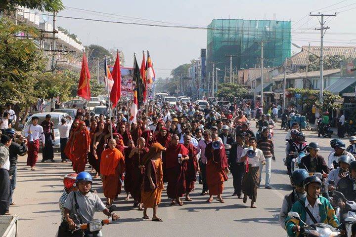 Mandalay protestors call for justice in Latpadaung
