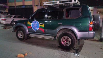 DVB vehicle attacked in Mandalay