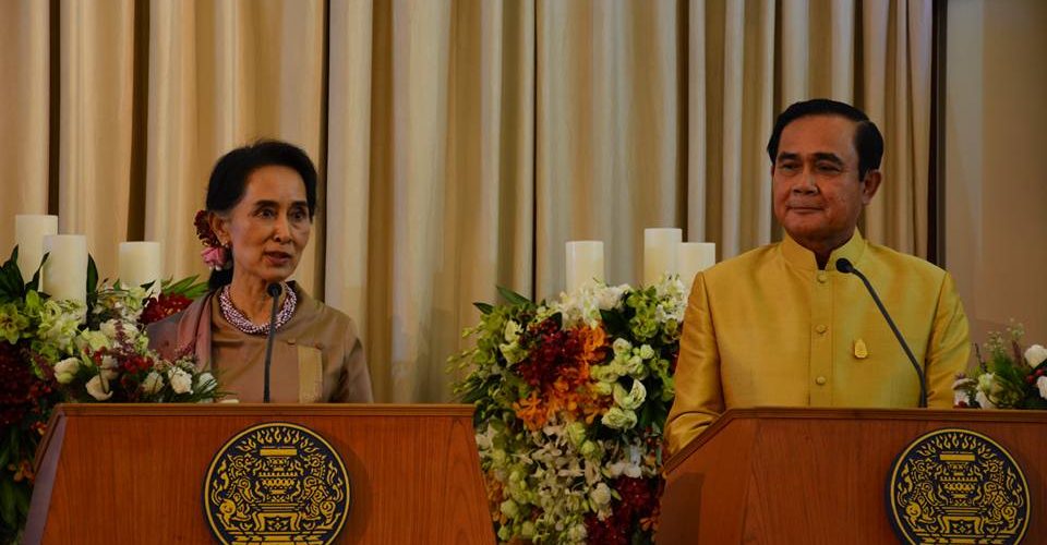 'We are responsible for our people,' Suu Kyi tells Thai hosts