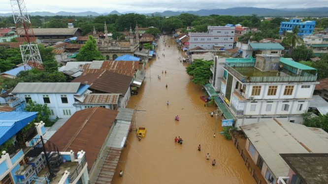 2 killed as flash floods hit Sagaing