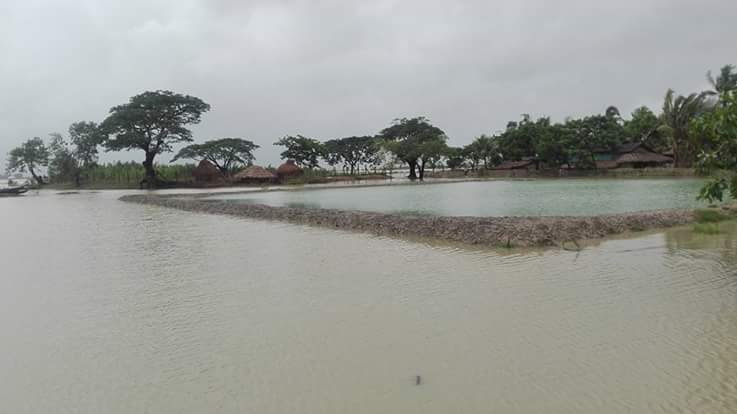 Monsoon flash floods blanket NW Arakan