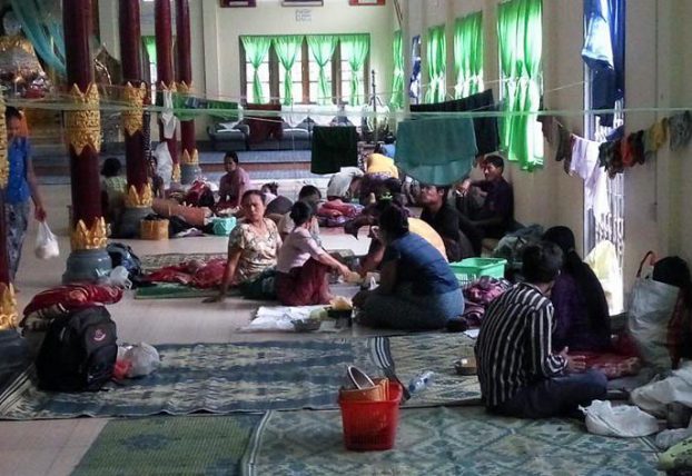 100 families displaced by floods in Hmawbi
