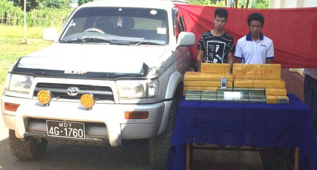 Shan State police seize 67kg of heroin hidden under SUV