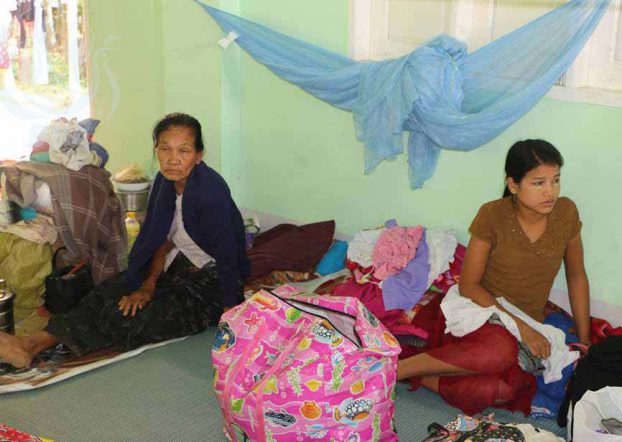 Displaced Maungdaw families shelter in monastery
