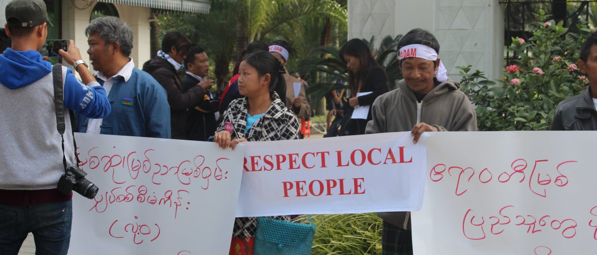 Protesters rail against hydropower as sectoral workshop held in Myitkyina