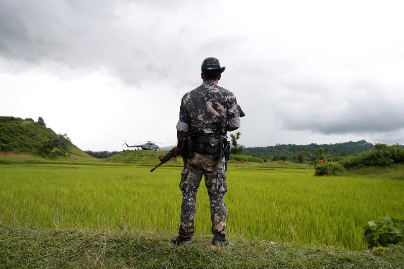 Mass grave discovered in Rakhine, says military