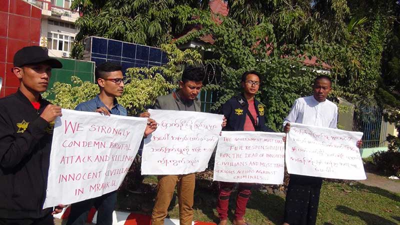 5 fined for protesting Mrauk-U crackdown