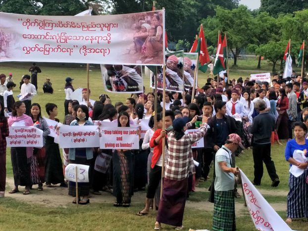 Mass rally in Myitkyina for IDPs recently displaced by Kachin conflict