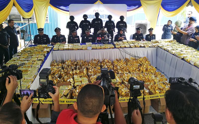 Malaysia makes record bust of crystal meth, shipped from Burma