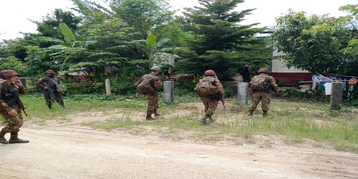 Burmese Army and KNU clash in “Peace Village” one day after junta raid