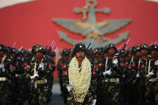 With transition days away, Burma's armed forces reasserts its role