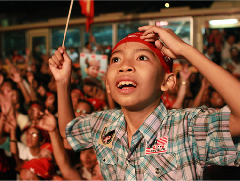 Rangoon revels as Suu Kyi’s party claims victory