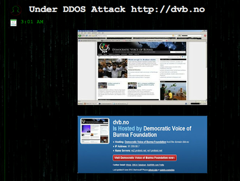 Hackers target DVB website