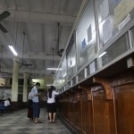 People pay their phone bills at a Post and Telecommunications office in Yangon