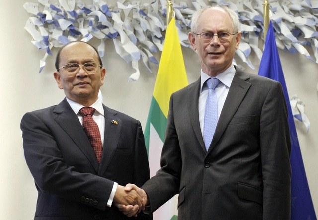 President Thein Sein embarks for Europe