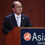 Myanmar’s President Thein Sein speaks at the Asia Society in New York