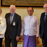 Thein Sein,  Jimmy Carter, Martti Ahtisaari, Gro Harlem Brundtland