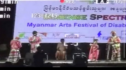 Burmese festival highlights disabled artists