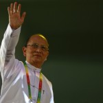 Myanmar’s President Thein Sein waves during the opening ceremony of  27th SEA Games in Naypyitaw