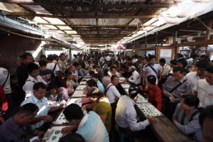 Mandalay jade market. (PHOTO: Reuters)