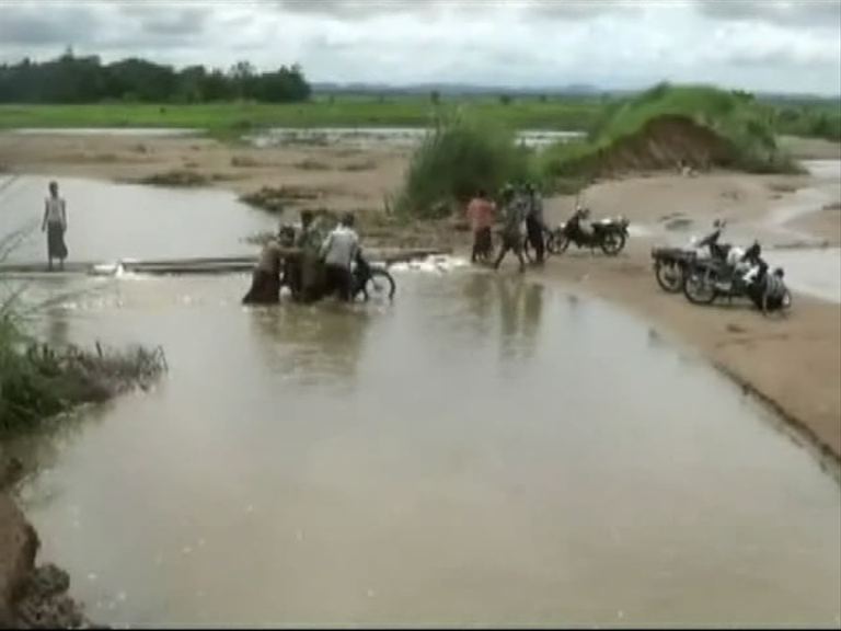 Pegu farmlands flooded by dam overflow 