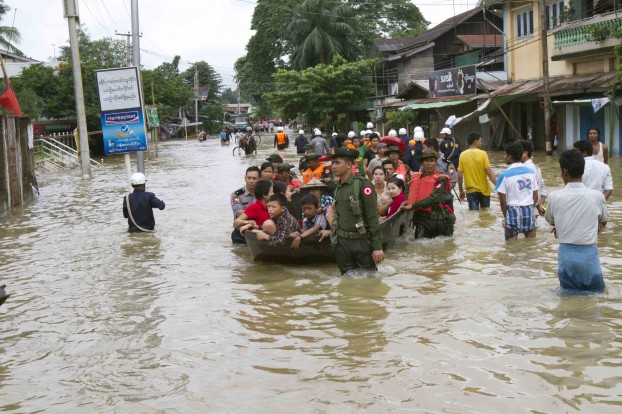 Pegu locals return home as flood levels subside