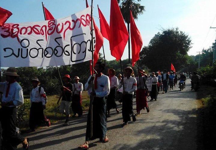 Mandalay student march denied stay at monastery