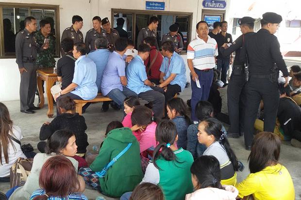 54 Burmese migrants arrested in Ayutthaya