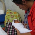 Burmese mother with her newborn