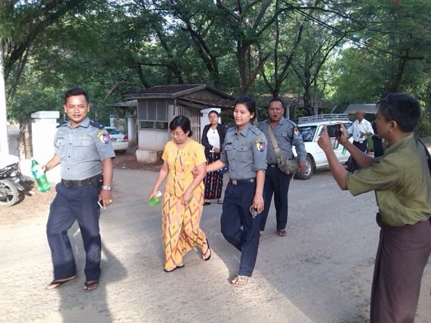 Female activists sentenced for prayer session in Mandalay