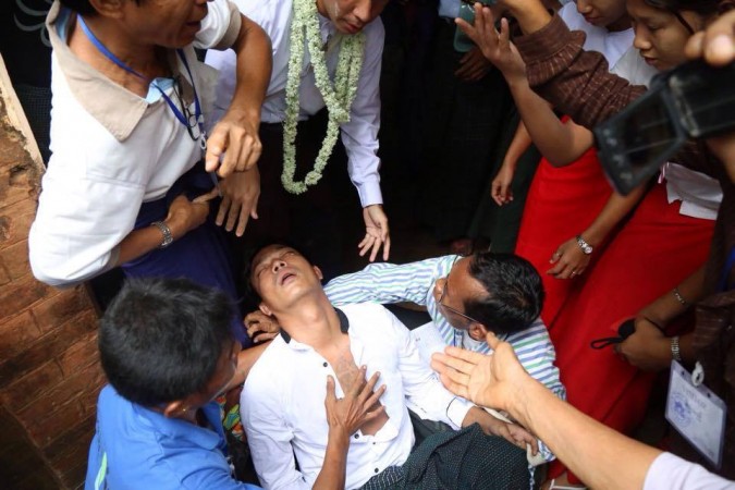 Letpadan activist rushed to hospital after second collapse in court