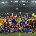 28th SEA Games Singapore 2015 – National Stadium – Singapore – 15/6/15  Football – Men’s Gold Medal Match – Myanmar v Thailand – The Thailand team celebrates winning the gold medalSEAGAMES28Mandatory Credit: Singapore SEA Games Organising Committee / Action Images via Reuters