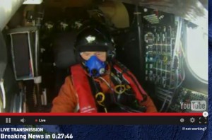 Andre Borschberg in the cockpit on the morning of 29 June 2015. 