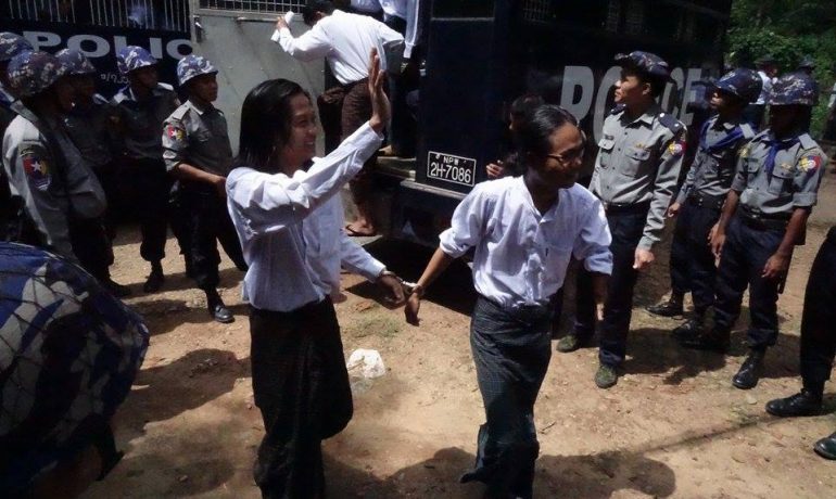 Activists seek bail at Tharawaddy court hearing