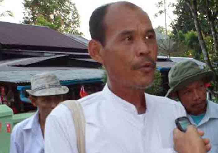 Saw Johnny, a local land rights proponent and NLD leader in Hpa-an. (PHOTO: DVB).