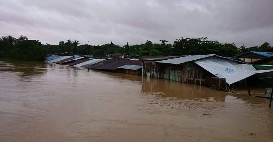 Mrauk-U struggles with rising floodwater