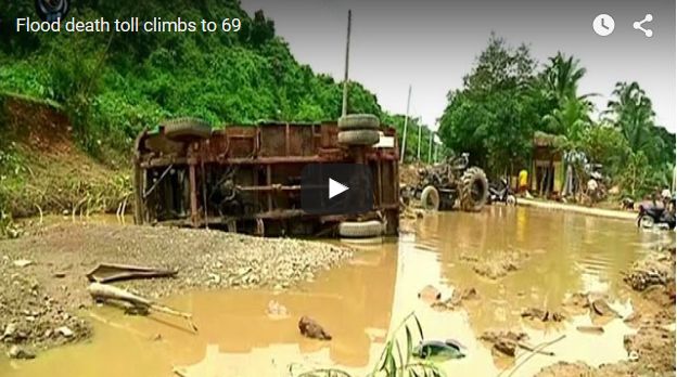 Video: Flood death toll climbs to 69