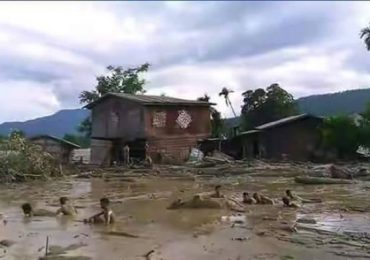 Chin State town submerged by mudslide
