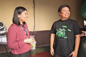 Filmmakers and co-founders of the Wathann Filmfest in Rangoon, Thaiddhi and Thu Thu Shein (PHOTO: MARIA PILE)