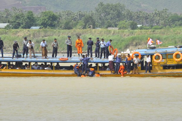 Chindwin ferry capsizes in whirlpool, 12 feared dead