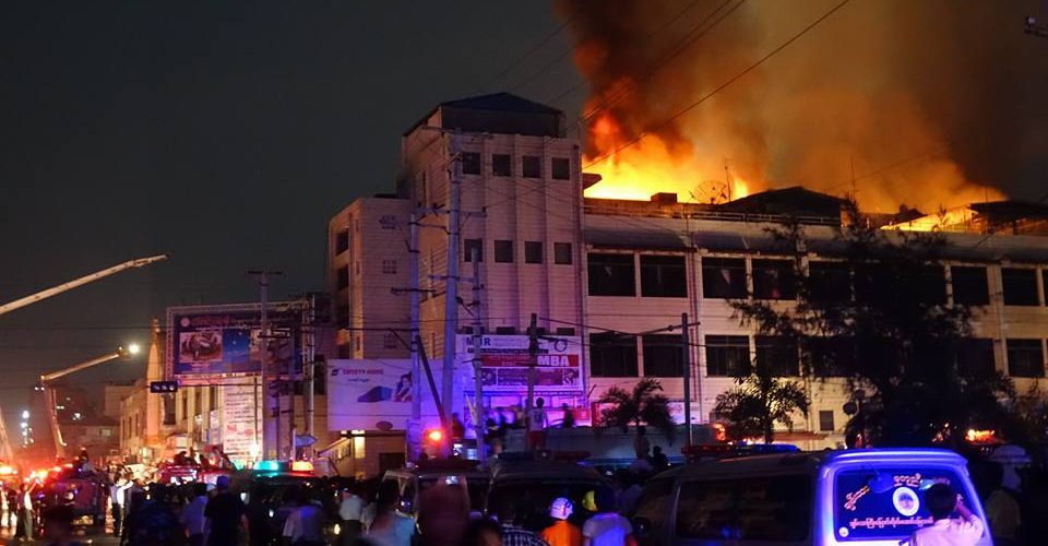 Fire guts Mandalay's second-largest market