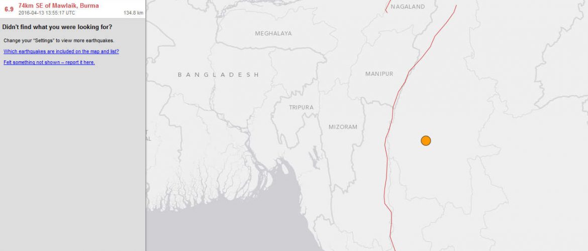 Earthquake hits Burma, no immediate reports of major damage