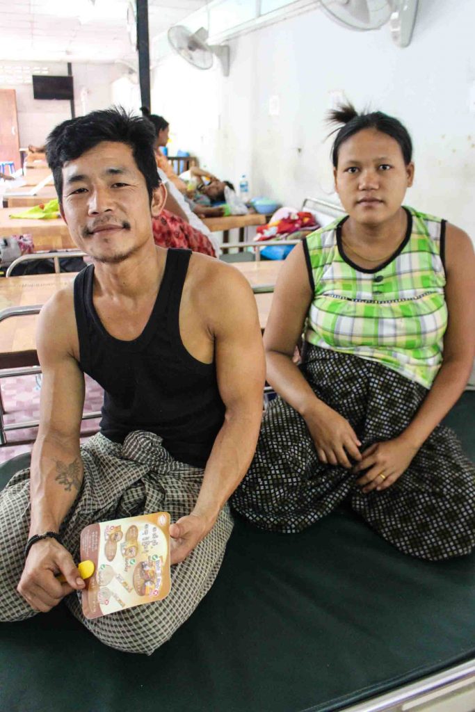 Expectant parents in the delivery ward at Mae Tao Clinic. (Photo: Libby Hogan)