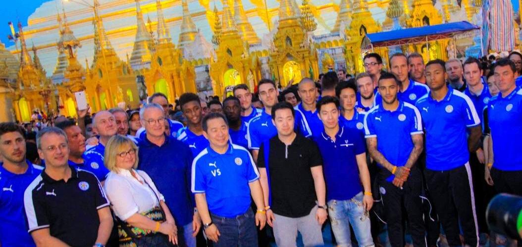English football champs visit Shwedagon